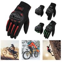 【CW】Motorcycle Leather Gloves Men Women Protective Touchscreen Motorbike Motorcross Cycling Guantes Moto Perforated Accessories