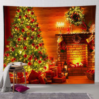 Christmas Tapestry Wall Decor Home Living Room Happy New Year Bedroom Hanging Background Cloth