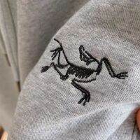 Arcteryx กางเกงหลวมขนาดใหญ่ปักโลโก้นกกางเกงกีฬาผ้าฝ้าย100กางเกงลำลองอินเทรนด์