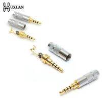 4 Pole 3.5mm Stereo Headphone Male Plug Jack Audio Solders Connector