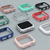 Cover For Apple Watch Case 45MM 41MM 44MM 40MM 42MM 38MM Accessories PC Protector bumper iWatch Accessorie Series 8 7 6 SE 5 4 3 Cables