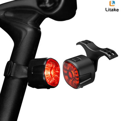 ไฟท้ายอัจฉริยะสำหรับจักรยานไฟท้ายจักรยานเสือภูเขากันน้ำ Ip66 6ระดับอุปกรณ์เสริมเพื่อความปลอดภัยในการขี่จักรยาน