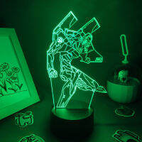 EVA-02 Light Anime Figure RGB 3D Led Night Light วันเกิดของขวัญสนุกสำหรับเพื่อน Lava โคมไฟมังงะ Taber Decor NEON GENESIS EVANGELIO