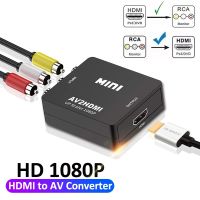 ✚☄☼ HDMI-compatible To RCA AV/CVBS Adapter HD Video Converter Box HDMI to RCA AV/CVSB L/R Video 1080P Mini HDMI to AV Support NTSC