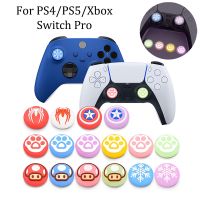 2PCS Luminous Thumb Stick จอยสติ๊กฝาครอบ Thumbstick สำหรับ Sony PS5 PS4 PS3 Controller Switch Pro Controller