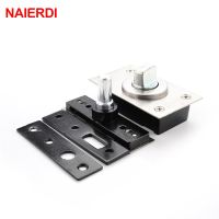 【CW】 NAIERDI 360 Degree Revolving Door Hinge 90 Degrees Positioning Hidden Floor Pivot Hinges For Furniture Hardware