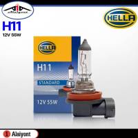 ส่งฟรี!! HELLA หลอดไฟ HELLA H11 12V 55W ของแท้ หลอดไฟ H11 รหัสหลอดไฟ 8GH 178 555-111