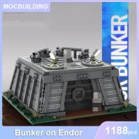 บังเกอร์รูปแบบสถาปัตยกรรม Endor บล็อกตัวต่อ MOC อิฐประกอบ DIY ของขวัญของเล่นเด็กการศึกษาความคิดสร้างสรรค์ของเด็กๆ1188ชิ้น