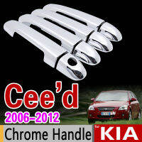 สำหรับ KIA Ceed 2006 - 2012 ED Chrome Handle Trim ชุด Cee D Cee D 2007 2008 2009 2010 2011อุปกรณ์เสริมสติกเกอร์รถจัดแต่งทรงผม