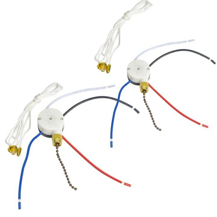 Ceiling Fan Pull Switch,ZE208S E89885 3 Speed 4 Wire Fan Switch Pull