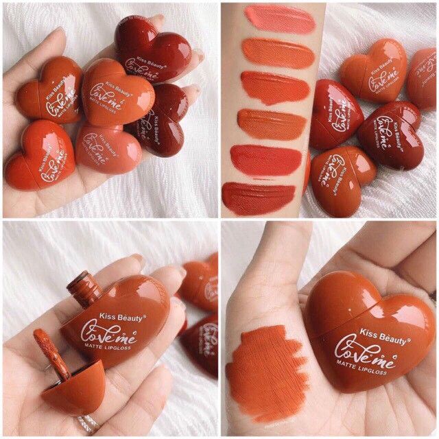 ลิปหัวใจคิสบิวตี้-ลิป-no-7870-03-kissbeauty-loveme-matte-lip-gloss-8-ml