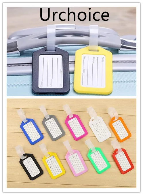 [READY STOCK] Travel Luggage Tag Plastic Multiple Colors Labels Name ...