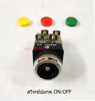 สวิทซ์ปุ่มกด ON-OFF Push Button  1NO 1NC