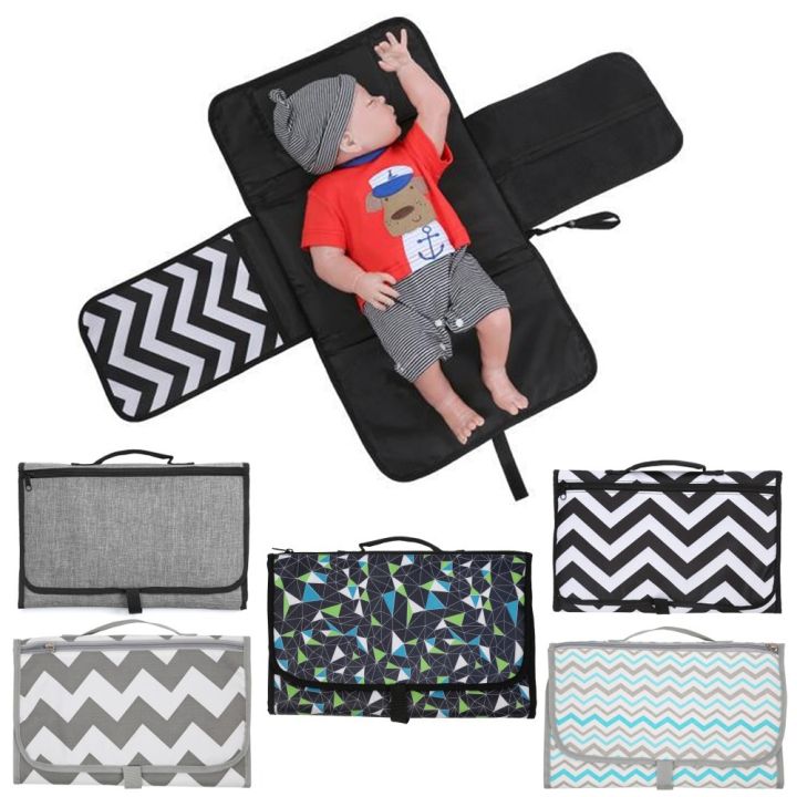 new-3-in-1-waterproof-changing-pad-diaper-travel-multifunction-portable-baby-diaper-cover-mat-clean-hand-folding-diaper-bag