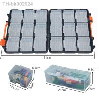 ☜ Double-sided Plastic Parts Box Building Block Screw Storage Box Fishing Lures Box Portable combination organize Tool Box