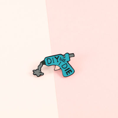 Blue Brooches Cartoon Toy Machine Enamel Pins Fashion Lapel Pin Metal Pins Shirt Bag Collar Funny Jewelry For Kid Gift