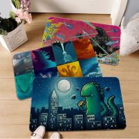 【CW】 BANDAI Godzilla Kids Room Bedroom Decoration Balcony Anti Doormat Toilet Rug