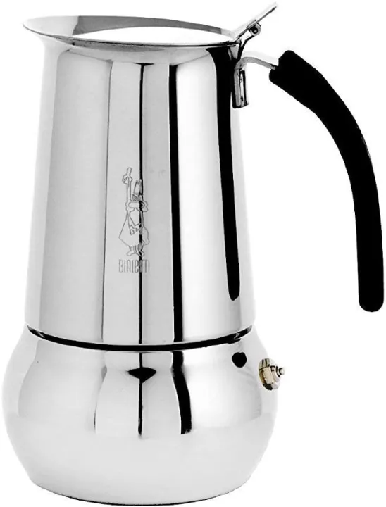 Bialetti Kitty Espresso Coffee Maker, Stainless Steel, 6 cup Stainless