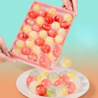 Colorful Round Ice Mould Rhombus Ice Cube Tray Cube Maker PP Plastic Mold Forms Food Grade Mold Kitchen Tools DIY Ice Cream Mold Ice Maker Ice Cream M