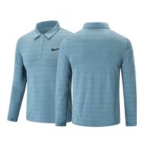 New stock, Polo, sports T-shirt men, sports Polo shirt, sports long-sleeved top, sportswear, business casual T-shirt