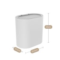 Desktop Toilet Narrow Gap Garbage Bin Long Cylindrical Shape Household Press Type Simple High Color Value Waste Bins Trash