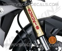 【car parts】สำหรับ X2 Suzuki โลโก้พรีเมี่ยมหล่อรถมอเตอร์ไซด์ส้อมสติ๊กเกอร์ D Ecals GSX GSXR 1000 750 600 RR