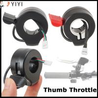 YIYI สีดำ/สีแดง 36V 48V ครับ การ130X อุปกรณ์เสริมจักรยานไฟฟ้า EBike Thumb throttle นิ้วเค้นนิ้วหัวแม่มือ ขั้วต่อกันน้ำ