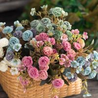 1 Bunch Carnation Artificial Flowers Plants Bouquet/ Real Touch Decorative Fake Flower Holding Bouquet / For Office, Hotel, Home Wedding Christmas Festival Party DIY Indoor Home Decoration