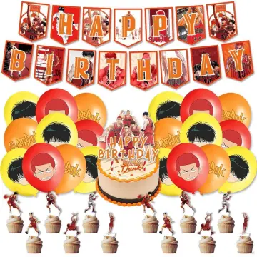 Amazon.com: Anime Birthday Party Supplies, Anime Birthday Decoration  Including Cupcake Toppers, Balloons, Big Cake Topper, Happy Birthday  Banner, Headband, 50 Stickers For Kids And Anime Fans : Toys & Games