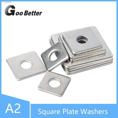 ▦❀ M3 M4 M5 M6 M8 M10 M12 M14 M16 M18 M20 Square Plate Washers A2 304 Stainless Steel Square Washers