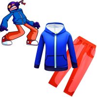 CZQ# Friday Night Funkin Cosplay Costume FNF WHITTY Boys Hoodie and Trousers Halloween clothes Home Wear Ins Fashion