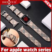 สาย หนังแท้ For apple watch ultra / ultra 2 49mm 9 8 7 SE band 41 mm 45mm Leather Strap 44mm 40mm 42mm 38mm Leather Band สายหนัง Replacement watchband for apple watch series 9 8 7 6 5 SE ทุกซีรีย์ acceccories