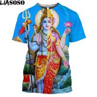 T SHIRT - (All sizes are in stock)   The Liasoso cay T-shirt is printed with a 3D pattern of the Hindu god Shiva, T SHIRTable for both men and women.  (You can customize the name and pattern for free)  - TSHIRT