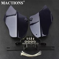 Motorcycle Air Deflector ABS  Saddle Shields Air Heat Deflector For Harley Softail Fatboy FLSTF Deluxe FLSTN Slim FLS