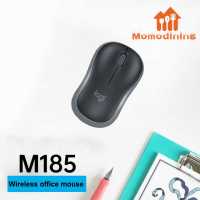 เครื่องรับสัญญาณยูเอสบีนาโนไวไฟ Logitech M185เงียบเมาส์ไร้สายเมาส์ไร้สายตามหลักสรีรศาสตร์2.4GHz 1000Dpi 3ปุ่มสำหรับ Windows/macos/linux