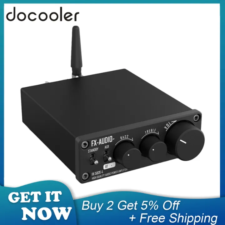 FX-AUDIO FX 502E-L HiFi 2.0 BT 5.1 Full Digital Audio Mini Power ...