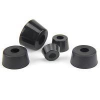 10pcs rubber mat Non slip shock absorbing trapezoidal foot washer Cone type gasket Screw hole 5mm 18mm thickness