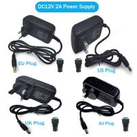 ✔ 24W Power Converter Adapter Supply EU US UK AU Plug AC 100-240V to DC 12V 2A Switching Transformer Charger For LED Strip Light