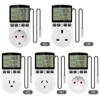 Timer Socket Thermostat Digital Temperature Controller EU Plug Outlet With Timer Switch Heating Cooling AC 110V~230V