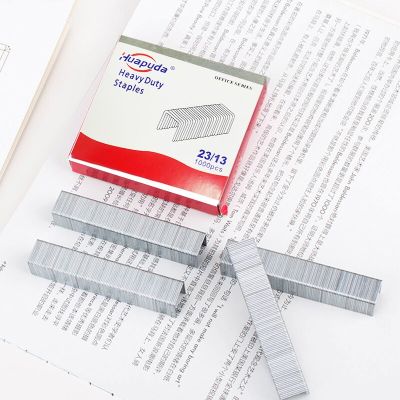 Huapuda 1000pcs/box Staples/Nails/Nailers 23/13 For Heavy Duty Stapler 0100&amp;0240 Metal Staples Binding Home Office Supplies