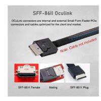 PCIe to SFF-8611 Adapter,Oculink SFF-8611 to PCIe PCI-Express 16X 4X Adapter with SATA Power Port for Mainboard Graphics