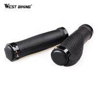 WEST BIKING Bicycle Grips Aluminum Alloy Silica Gel Handlebar Grips Bicycles Colorful Cycling Non-Slip Bilateral Lock Grips