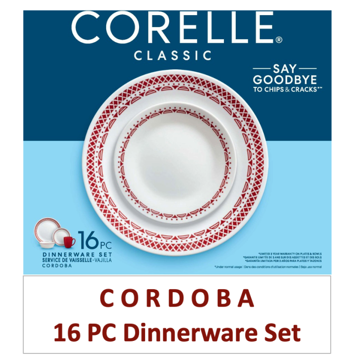 Original Corelle Cordoba 16 pc Dinnerware Set Lazada PH