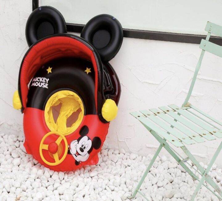 clever-baby-store-ห่วงยาง-mickey-mouse-ห่วงยางมิกกี้เมาส์-ห่วงยางเด็ก-ห่วงยางที่บังแดด-ห่วงยางสอดขา