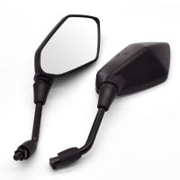 Motorcycle Side Mirrors 2Pcs/Pair Back Side Convex Mirror 8mm 10mm black Carbon Fiber Modification Rearview Mirrors Mirrors