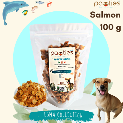 ปลาเเซลมอนฟรีซดราย 100% Salmon Freeze-dried ขนมสำหรับสุนัขเเละเเมว