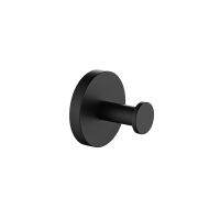 2021Matte Black Stainless Steel Round Wall Mounted Hand Towel Bar Ring Toilet Paper Holder Robe Towel Hooks Bathroom Accessories Kit