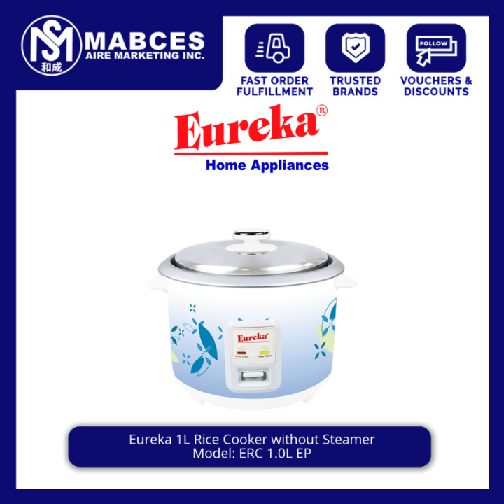 Eureka 1L Rice Cooker without Steamer ERC 1.0L EP Lazada PH