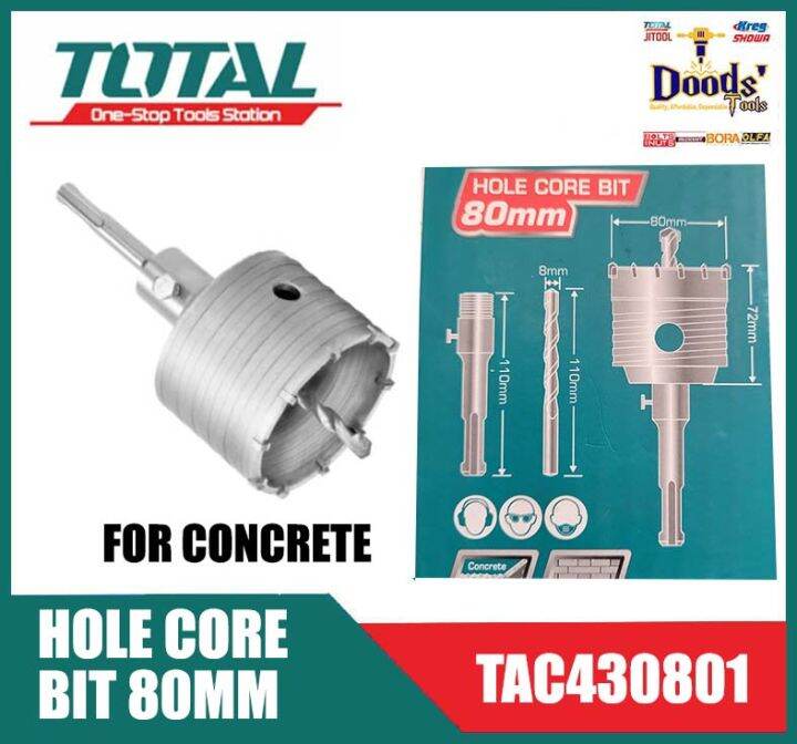 TOTAL HOLE CORE BIT 80MM TAC430801 | Lazada PH