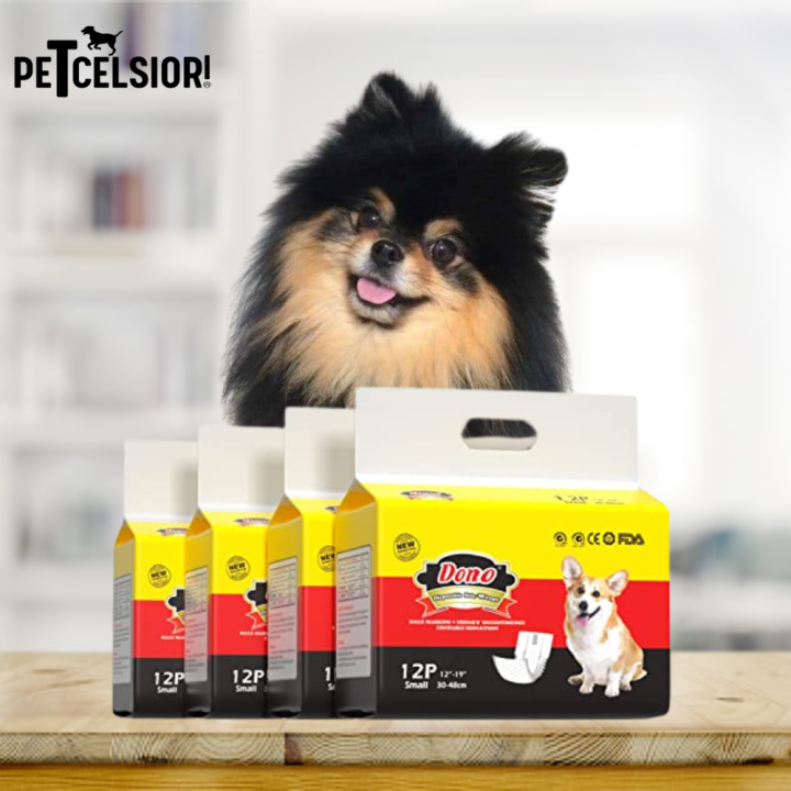 Petcelsior Dono Diaper Male Dog Diaper Size XS Small Medium Large
